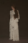 Mutedance 24 Autumn and Winter Waist Silk Flower Dye Skirt Series MD-MD24FW77-hoary MD24FW77